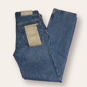 BNWT everlane relaxed straight leg medium wash denim